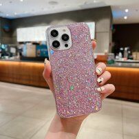 Zaštitna maska sa svjetlucavim šljokicama za iPhone 13 mini - ružičasti
