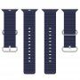 Silikonski oceanski remen za Apple Watch Ultra 49 mm / 45 mm / 44 mm / 42 mm - tamno plava