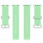 Silikonski ocean remen za Apple Watch 42mm / 41mm / 40mm / 38mm - zeleni
