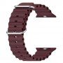Silikonski ocean remen za Apple Watch 42mm / 41mm / 40mm / 38mm - boja vina