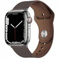 Kožni remen sa klinastim kopčanjem za Apple Watch Ultra 49mm / 46mm / 45mm / 44mm / 42mm - smeđi