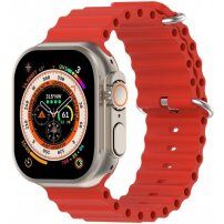 Silikonski ocean remen za Apple Watch Ultra 49mm / 46mm / 45mm / 44mm / 42mm - crveni
