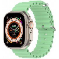 Silikonski ocean remen za Apple Watch Ultra 49mm / 46mm / 45mm / 44mm / 42mm - zeleni