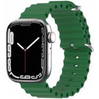Silikonski ocean remen za Apple Watch 42mm / 41mm / 40mm / 38mm - tamno zeleni