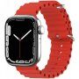 Silikonski ocean remen za Apple Watch 42mm / 41mm / 40mm / 38mm - crveni