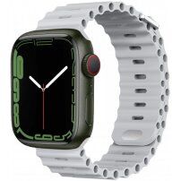 Oceanski remen sa klinastim kopčanjem za Apple Watch 42mm / 41mm / 40mm / 38mm - sivi