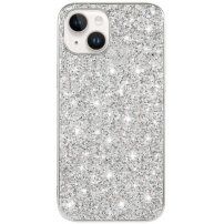 Zaštitna maska sa šljokicama za iPhone 14 - srebrni