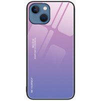 maskica sa staklenom stražnjom stranom za iPhone 14 - ružičastoljubičasti