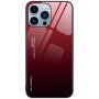 maskica sa staklenom stražnjom stranom za iPhone 14 Pro Max - crveno-crni