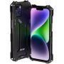R-Just veoma otporna metalna "Armor" maska za iPhone 14 - crni