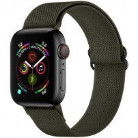 Najlonski remen sa pomičnom kopčom za Apple Watch Ultra 49mm / 46mm / 45mm / 44mm / 42mm - maslinast