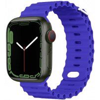 Oceanski remen sa klinastim kopčanjem za Apple Watch 42mm / 41mm / 40mm / 38mm - plavi