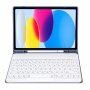 Futrola s tipkovnicom, okruglim tipkama i prostorom za Apple Pencil za iPad 10,9" (2022) / 11" (2025) - plavo-siva