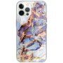 Svjetlucava mramorna maska za iPhone 12 Pro Max - plavi