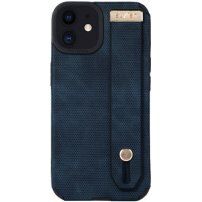 Kožna maska sa petljom za ruku za iPhone 12 - plavi