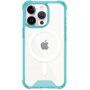 Prozirna maska sa okvirom u boji i MagSafe za iPhone 14 Pro Max - plavi