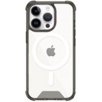 Prozirna maska sa okvirom u boji i MagSafe za iPhone 14 Pro Max - sivi