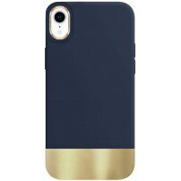 Zaštitna maska sa metaliziranim donjim dijelom za iPhone XR - plavi