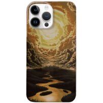Sjajna maska sa oslikanim uzorkom za iPhone 13 Pro - Nebo
