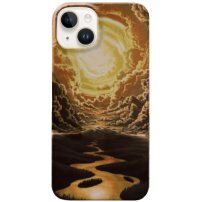Sjajna maska sa oslikanim uzorkom za iPhone 14 Plus - Nebo