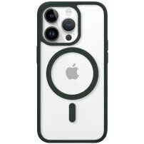 Zaštitna prozirna maska sa MagSafe za iPhone 14 Pro Max - zeleni