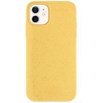 Matný eko razgradiva maskica za iPhone 12 / 12 Pro - žuti