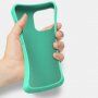 Matný eko razgradiva maskica za iPhone 13 - maslinast