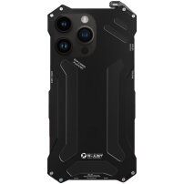 R-Just veoma otporna metalna "Armor" maska za iPhone 13 Pro - crni