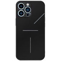 R-Just aluminijska maska sa zaštitom leća fotoaparata za iPhone 14 Pro Max - crni