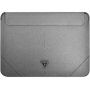 Guess Saffiano Triangle Metal Logo etui za iPad Pro 12,9" / MacBook do 14" - srebrna