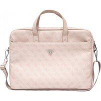 Guess 4G Triangle Logo torba za MacBook do 16" - ružičasta