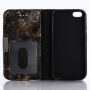 Flip futrola za iPhone 5 / 5S / SE (2016) - crna mramor