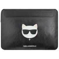 Karl Lagerfeld Choupette Head Embossed etui za MacBook do 16" - crna