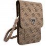 Guess 4G Triangle Logo univerzalna torba za iPhone - Smeđa