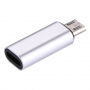 Adapter s lightning female na micro USB male - srebrna