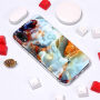 Maska za iPhone XR - tirkiz mramom