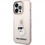 Karl Lagerfeld IML Choupette NFT prozirna maska za iPhone 14 Pro Max - ružičasti