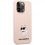 Karl Lagerfeld Choupette NFT silikonska maska za iPhone 13 Pro Max - ružičasti