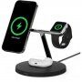 BELKIN BOOST CHARGE PRO 3u1 stanica za punjenje 15W sa MagSafe - crna