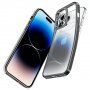 Spigen Optik Crystal prozirna maska sa metaliziranim rubom za iPhone 14 Pro Max - srebrni