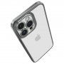 Spigen Optik Crystal prozirna maska sa metaliziranim rubom za iPhone 14 Pro Max - srebrni