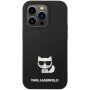 Karl Lagerfeld Choupette silikonska maska za iPhone 14 Pro - crni