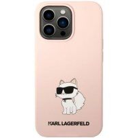 Karl Lagerfeld Choupette NFT silikonska maska za iPhone 13 Pro Max - ružičasti