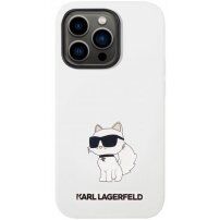 Karl Lagerfeld Choupette NFT silikonska maska za iPhone 14 Pro Max - bijeli
