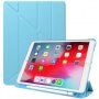 Futrola s origami stalkom i prostorom za Apple Pencil za iPad 10,2" (2019-2021) / Air 3 (2019) / Pro 10,5" - plavo