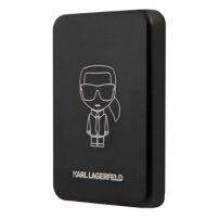 Karl Lagerfeld MagSafe bežični powerbank s portom USB-C - 3 000 mAh - crna