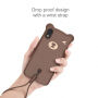 BASEUS maskica 3D medvjed za iPhone XR - smeđi