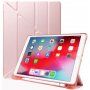 Futrola s origami stalkom i prostorom za Apple Pencil za iPad 10,2" (2019-2021) / Air 3 (2019) / Pro 10,5" - ružičasto