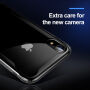 BASEUS Armor prozirna maskica s okvirom za iPhone XR - crna