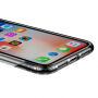 BASEUS Armor prozirna maskica s okvirom za iPhone XR - crna